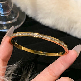 Starry Steel Bangle Bracelet