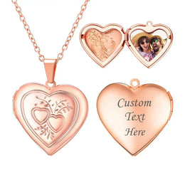 Custom Photo Heart Locket