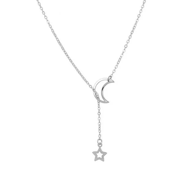 Moon Star Charm Necklace