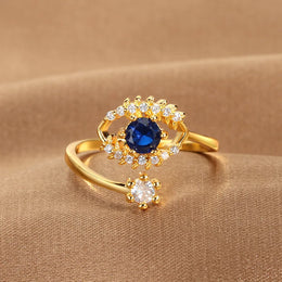Evil Eye Zircon Ring