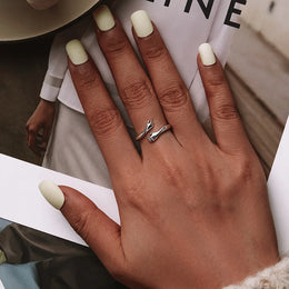 WOSTU Adjustable Sterling Ring