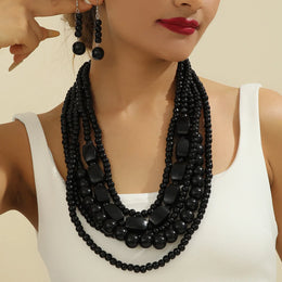 Bohemian Wooden Bead Set