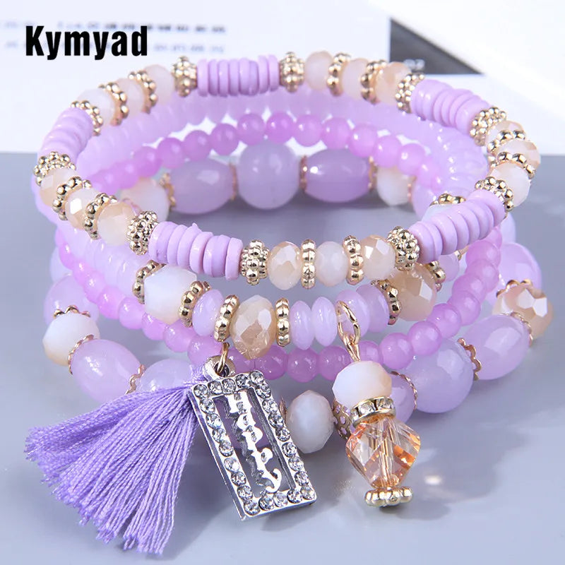 Bohemian Resin Stone Bracelet