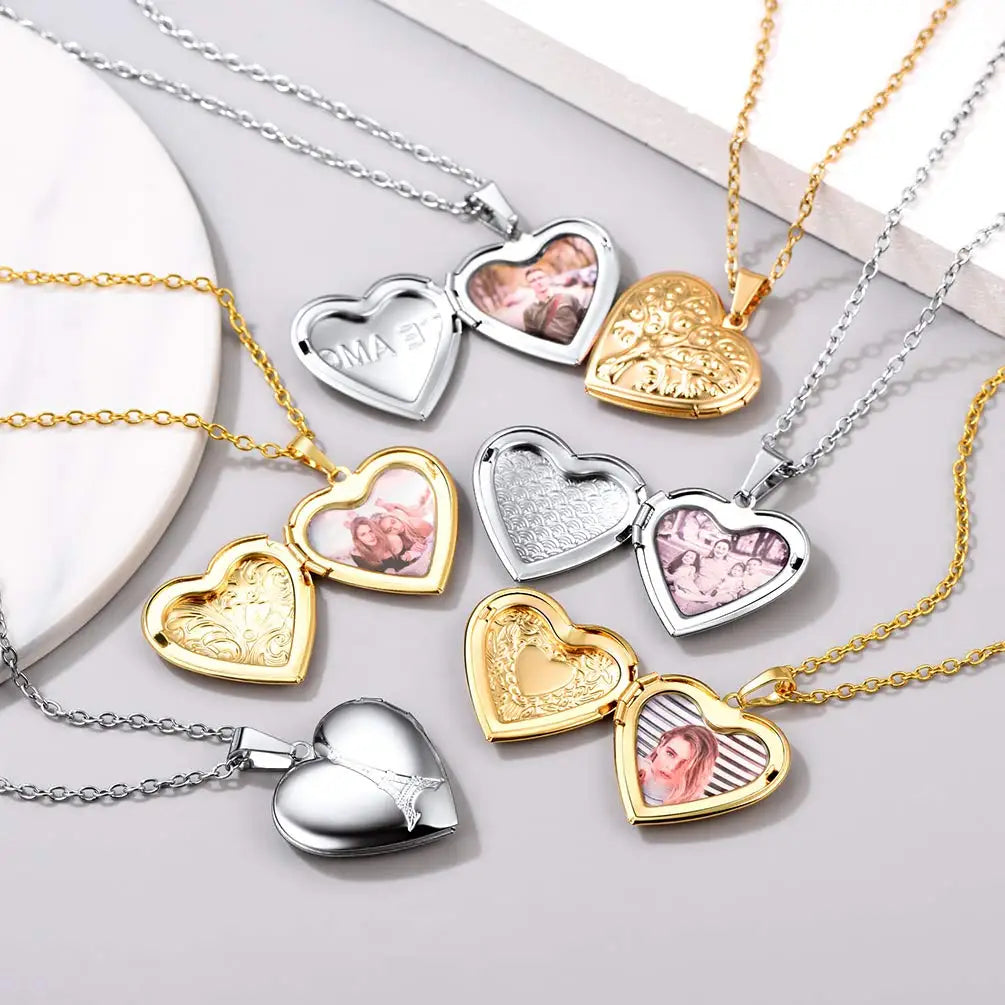 Custom Photo Heart Locket