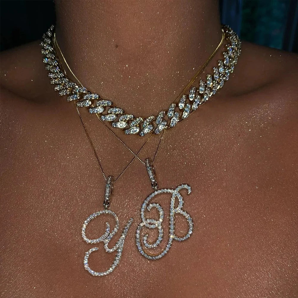 Cursive Initial Letter Necklace