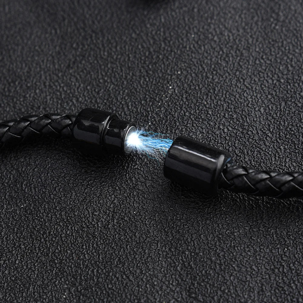Lava Chakra Leather Bracelet