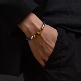 Lava Chakra Leather Bracelet