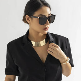Chunky Metal Torque Choker