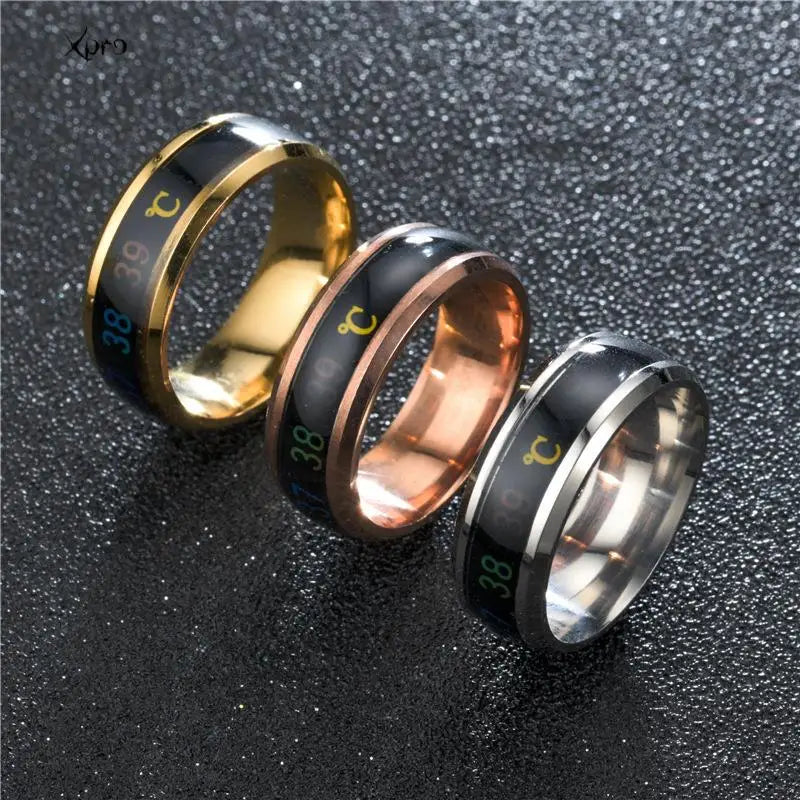 Temperature Mood Steel Ring