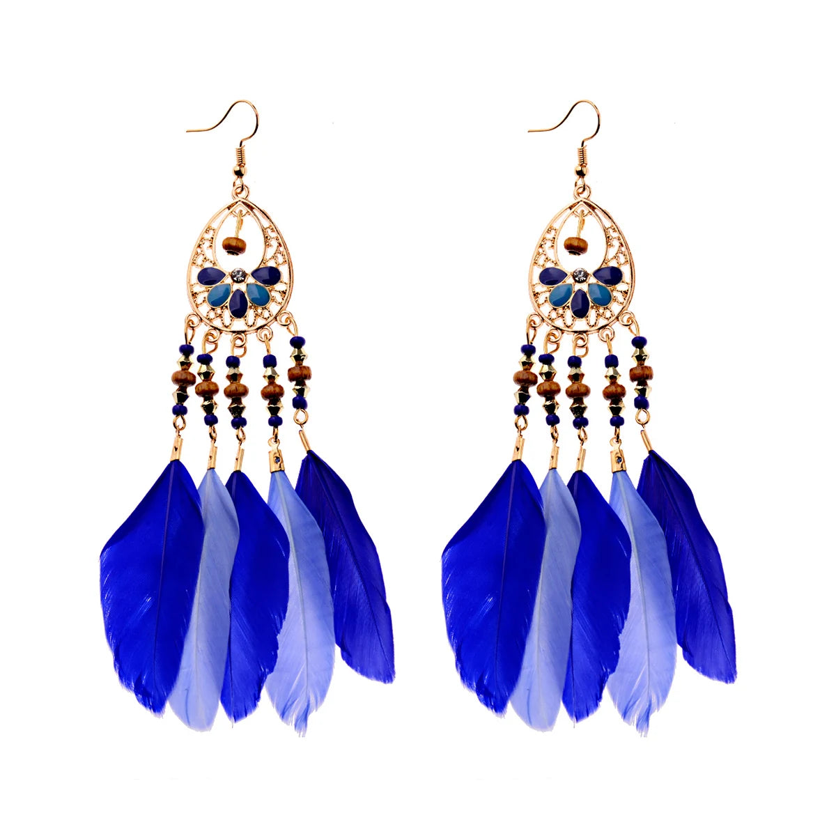 Dreamcatcher Feather Tassel Earrings