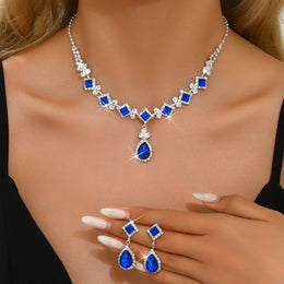 Geometric Droplet Jewelry Set