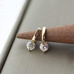 Classic Zircon Square Studs