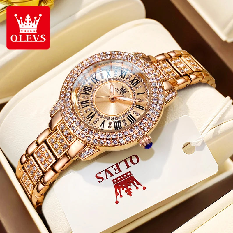 OLEVS Rose Gold Watch