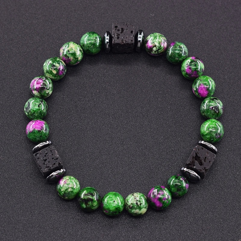 Frosted Volcanic Bead Bracelet