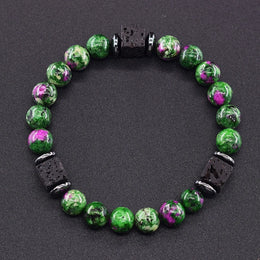 Frosted Volcanic Bead Bracelet
