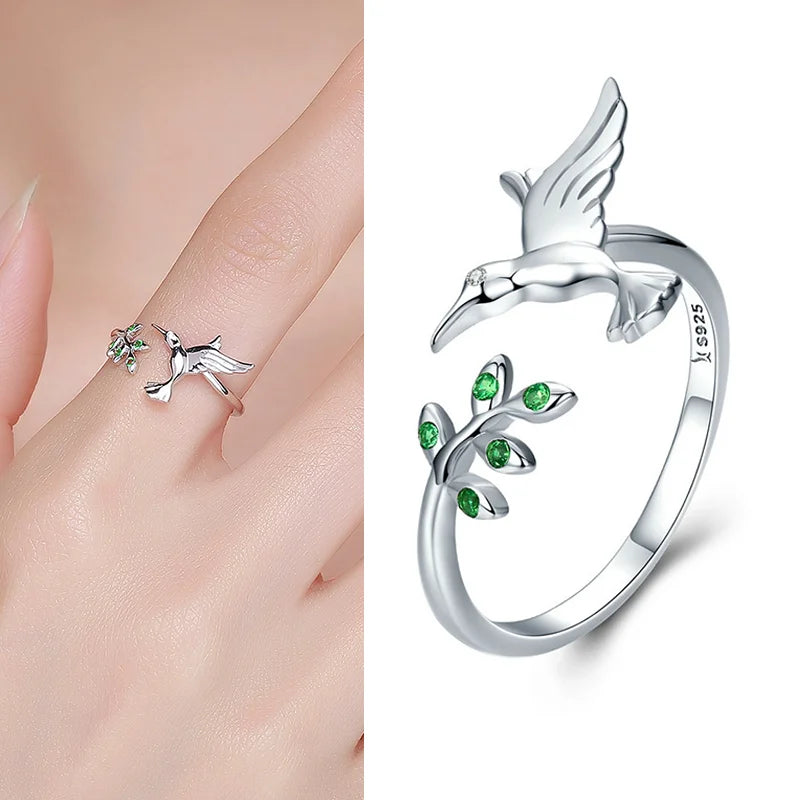 WOSTU Adjustable Sterling Ring