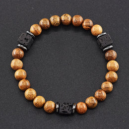Frosted Volcanic Bead Bracelet