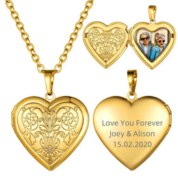 Custom Photo Heart Locket