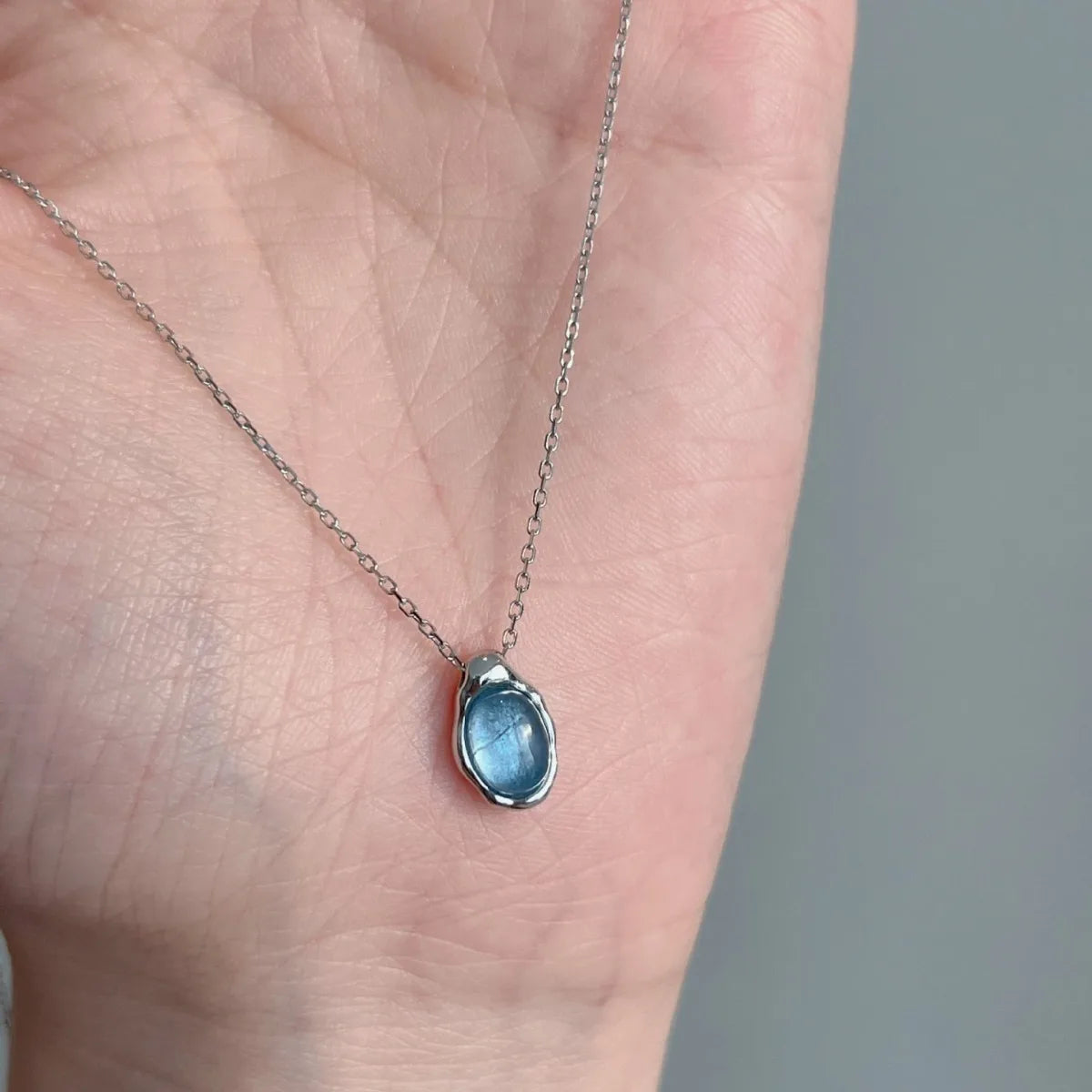 Sterling Pearl Chain Necklace