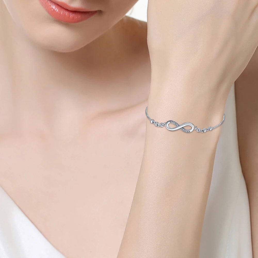 Sterling Silver Infinity Bracelet