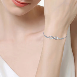 Sterling Silver Infinity Bracelet