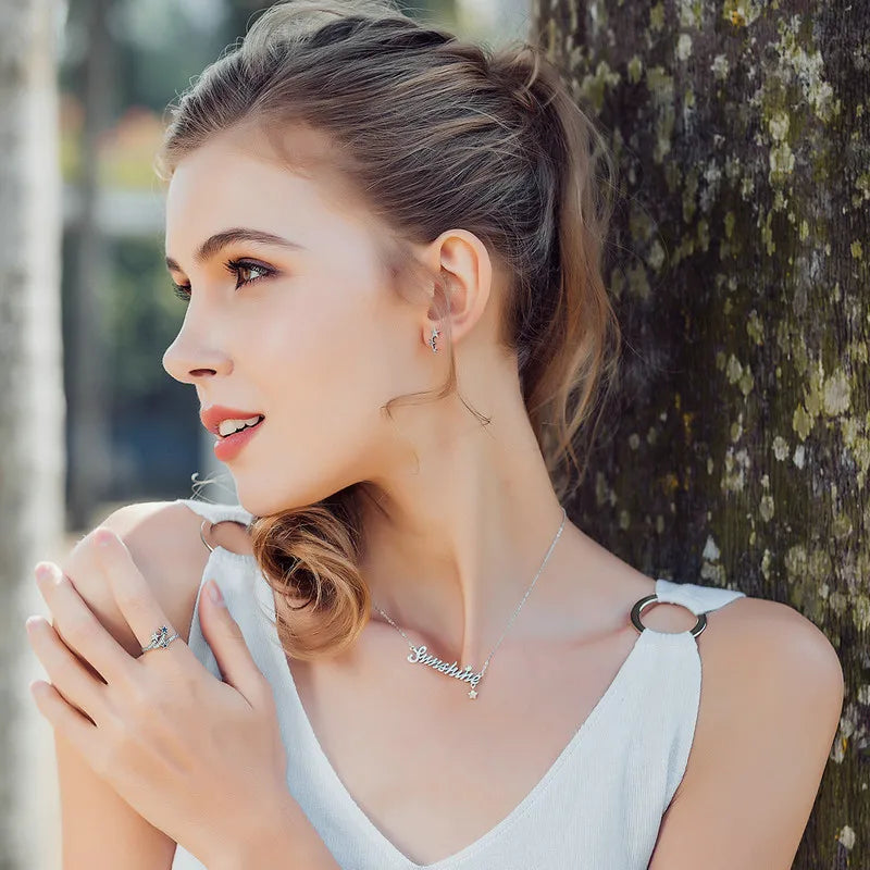 Stackable Star Silver Earrings